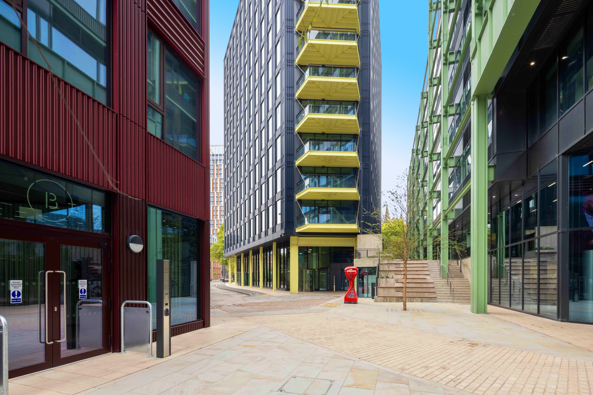 Modern office building in UK English city centre in financial and business hub, Bristol.