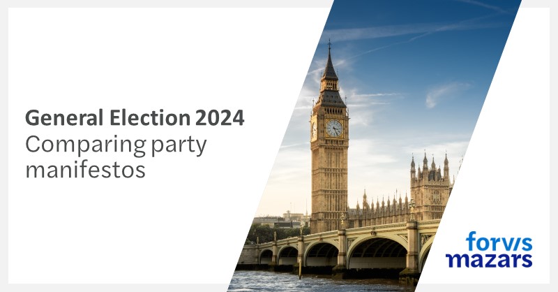 UK general election 2024 - comparing party manifestos
