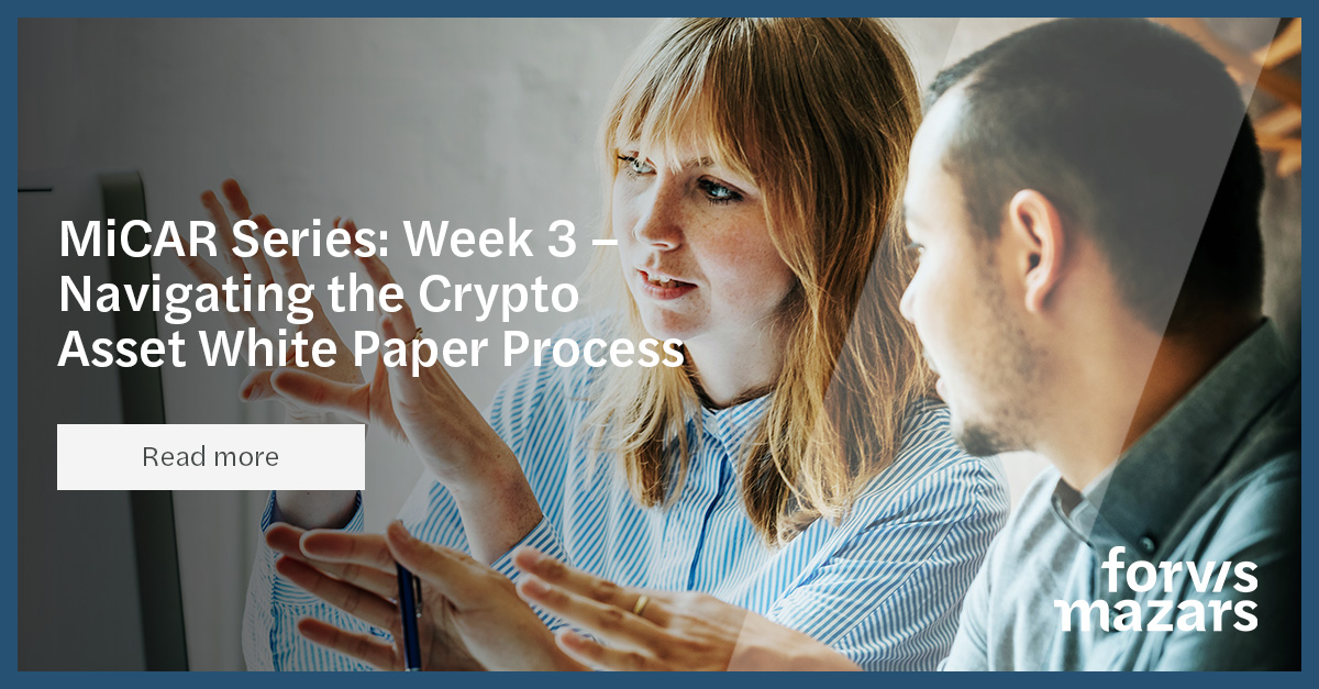MiCAR Week 3 crypto asset white papers