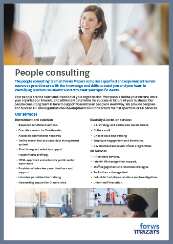 People consulting services