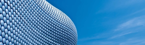 An image of a modern building exterior in Birmingham