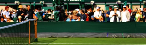 An image of a tennis court at Wimbledon