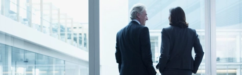 Two executives discussing