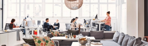 Employees at the office