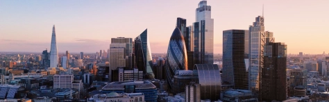 An image of the London skyline showing a number of buildings.