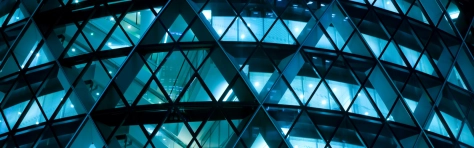 A close up image of an office building