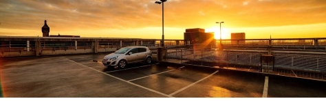 Image of a car in a car park