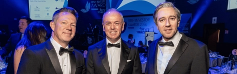Tánaiste Simon Harris speaks at the Irish Investor Awards 2026