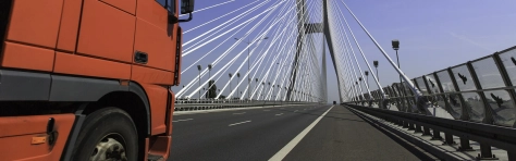 highway and suspension bridge over riversee my - Heavy Goods Vehicle Futuristic Technology City Poland Pole Road Suspension Bridge Activity Architectural Feature Architecture Below Blue Bridge - Built Structure Building Exterior Building Feature Built Structure Cable-Stayed Bridge Car Commercial Land Vehicle Concrete Construction Frame Construction Industry Development Driving Elevated Road logistic truck Transportation Motorway