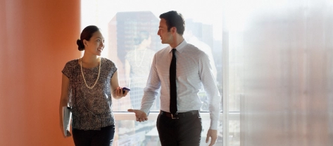 business, people walking, professional services, audit, tax, accounting, modern, indoors, phone, city