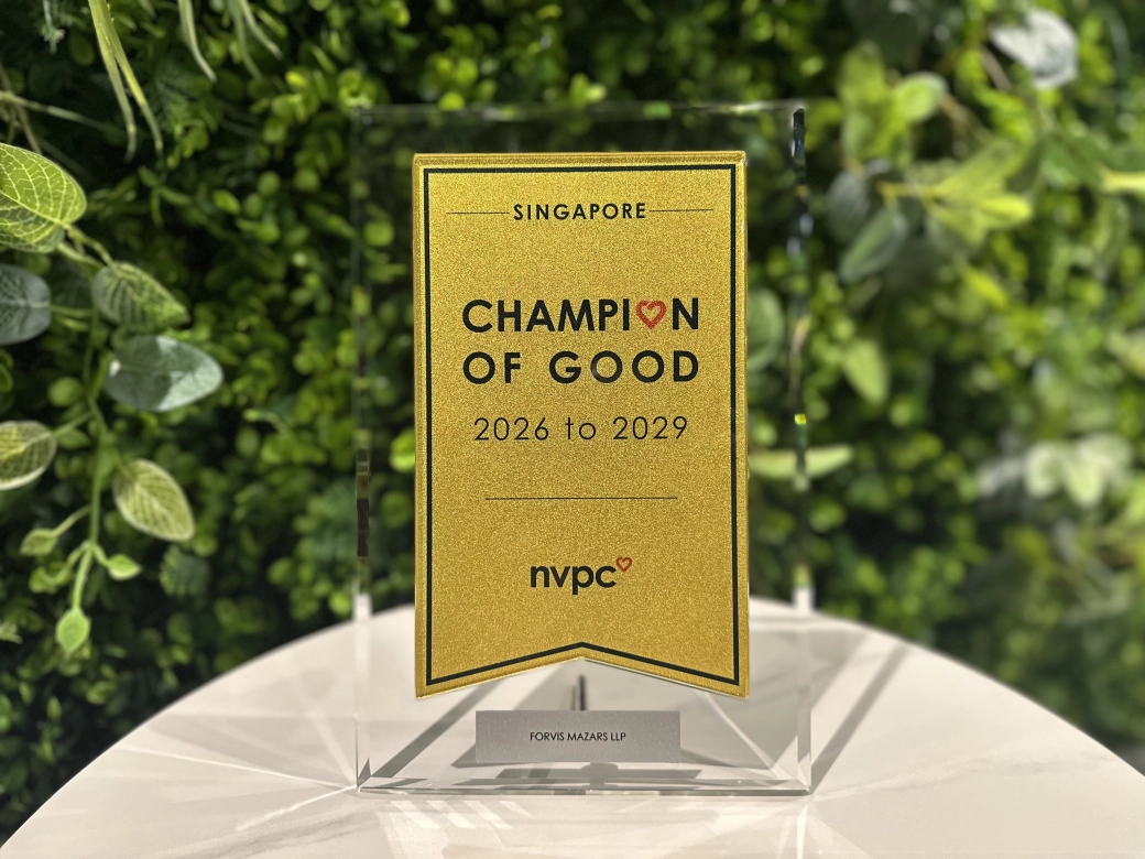 NVPC Champion of Good - Forvis Mazars in Singapore