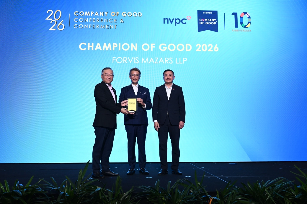 Forvis Mazars in Singapore - Champion of Good award ceremony