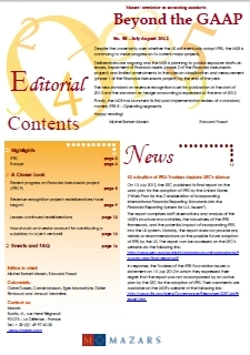Beyond the GAAP n°58 - Juillet/Août 2012