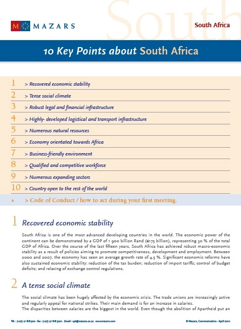 Doing Business in South Africa cover