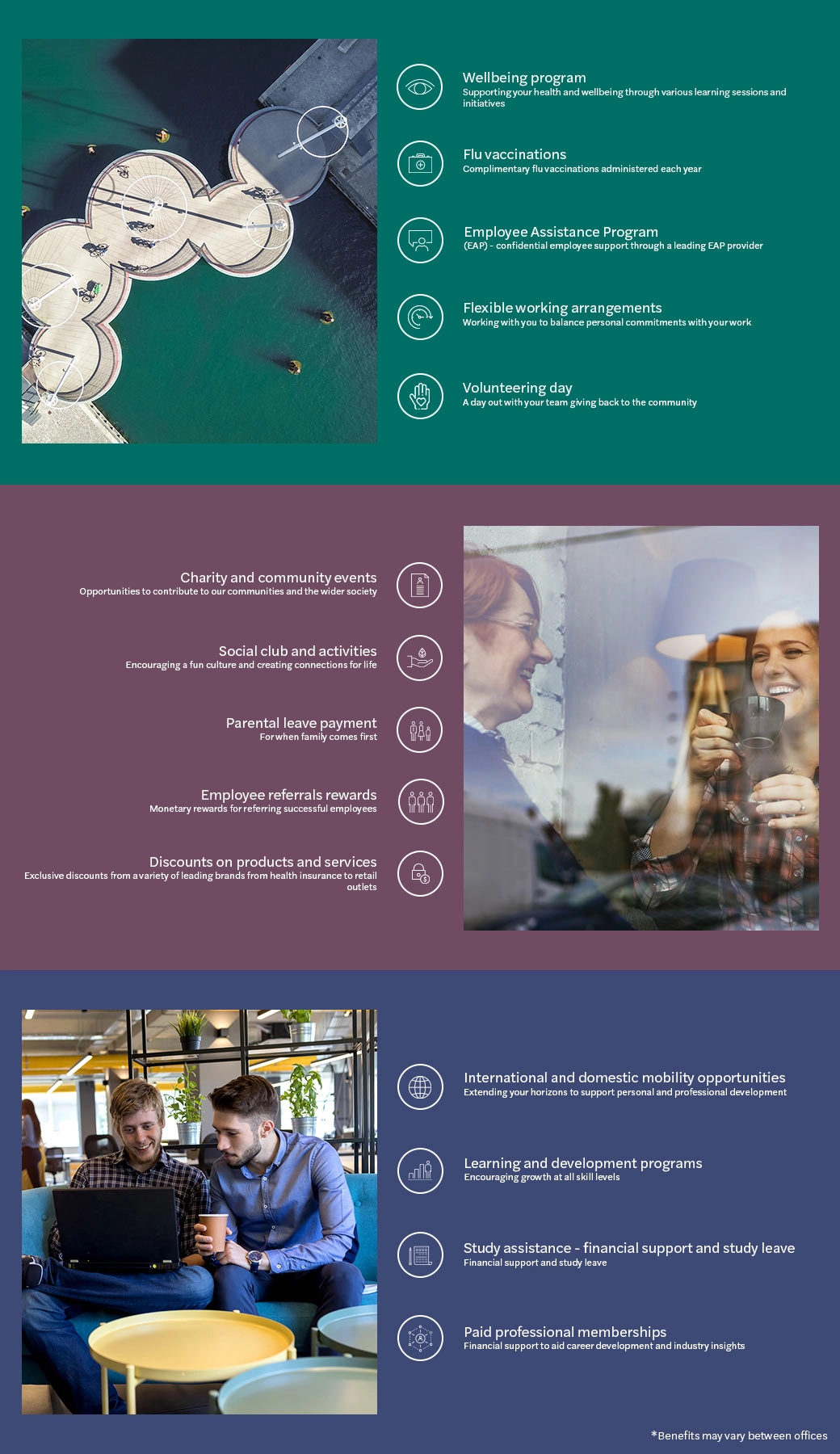 Mazars benefits infographic