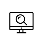 PICTO ordinateur loupe