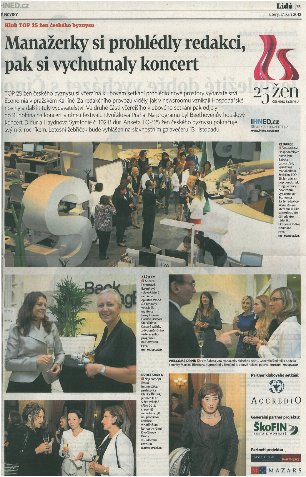 Klub TOP 25_setkání v Economia