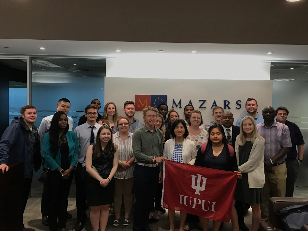 IUPUI students visit