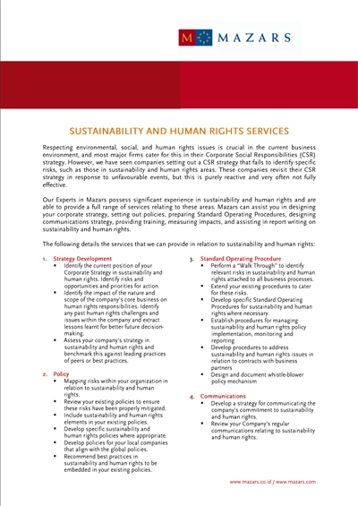 Sustainability Brochure