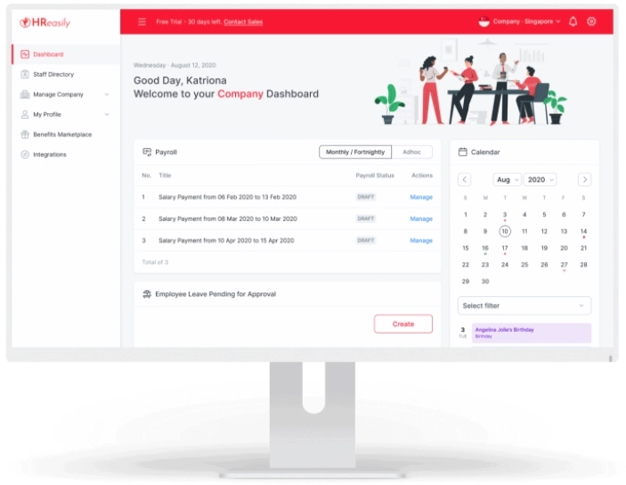 HR easily screenshot
