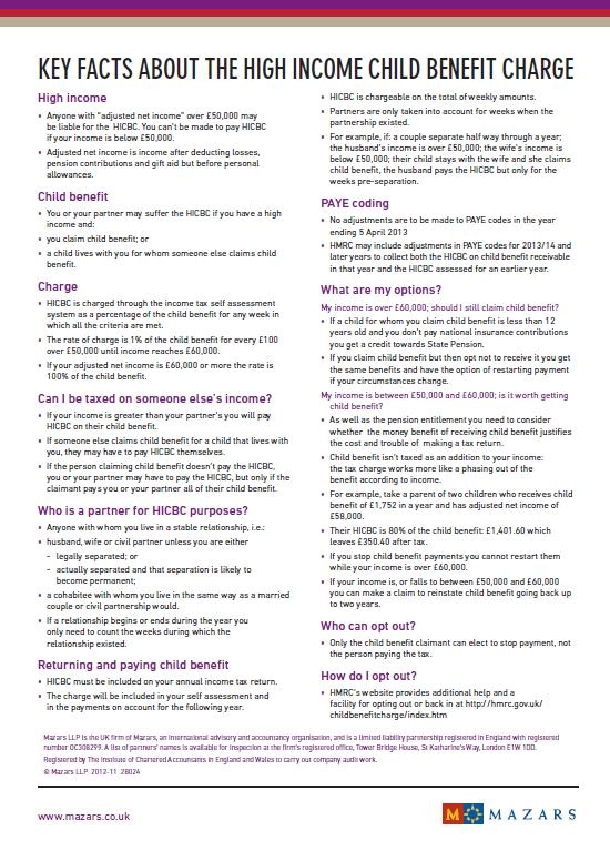 Mazars - High Income Child Benefit Charge Factsheet_cover