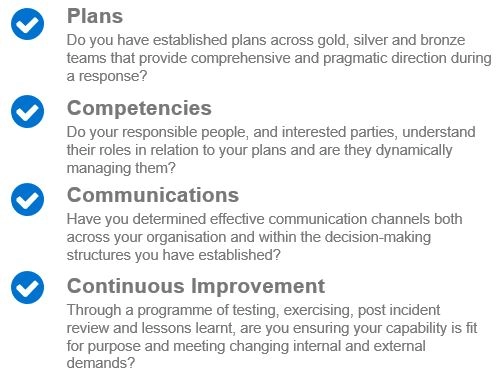 Crisis Management framework