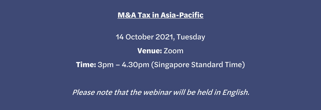 M&A Tax in Asia-Pacific_Details