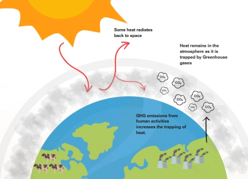 Climate change diagram