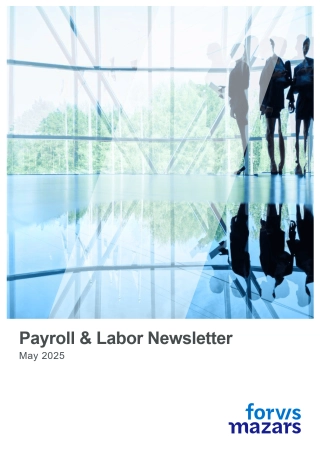 Newsletter Payroll & Labor - May 2025