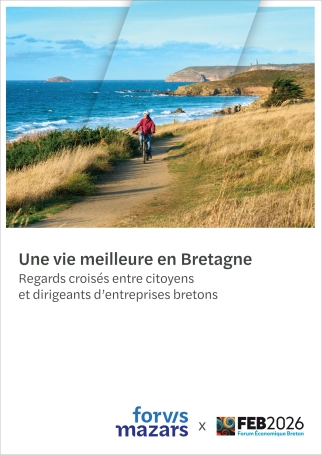 Couverture de l'étude "Une vie meilleure en Bretagne : regards croisés entre citoyens et dirigeants d'entreprises bretons"
