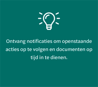 Ontvang notificaties van openstaande acties _Signals
