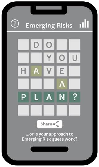 Emerging risk management graphic